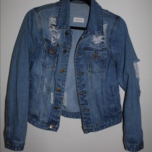 Distressed Jean Jacket
